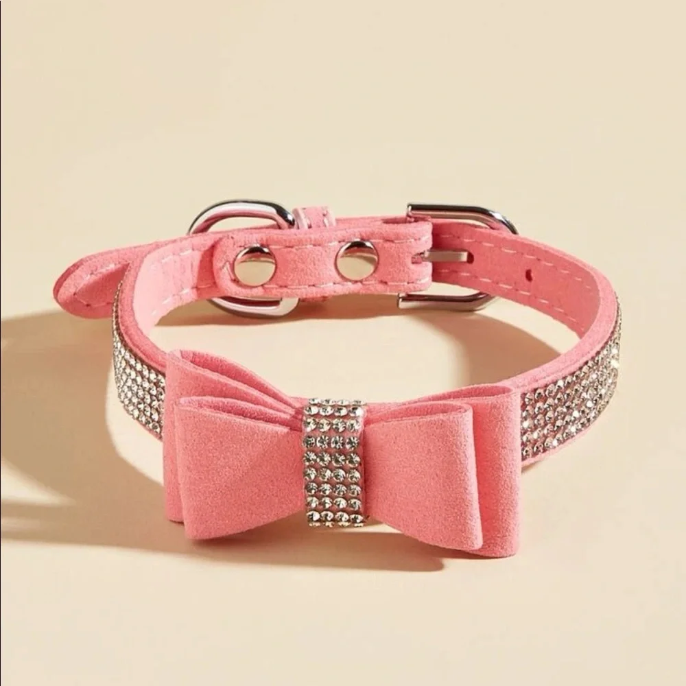 Rhinestone Decor Pet Collar 🐈